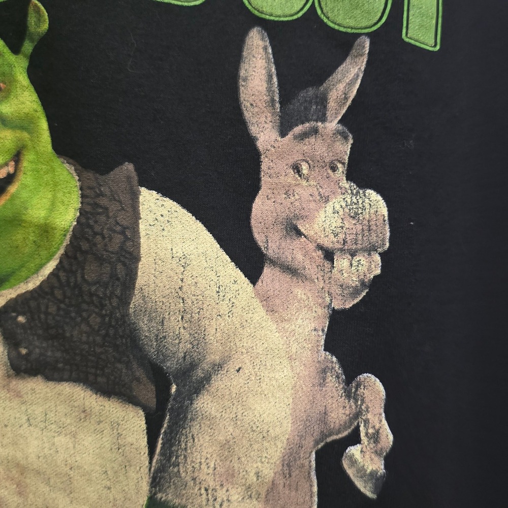 DreamWorks Shrek Around And Find Out Graphic T-Shirt Mens XL Black Donkey Tee - Picture 5 of 8
